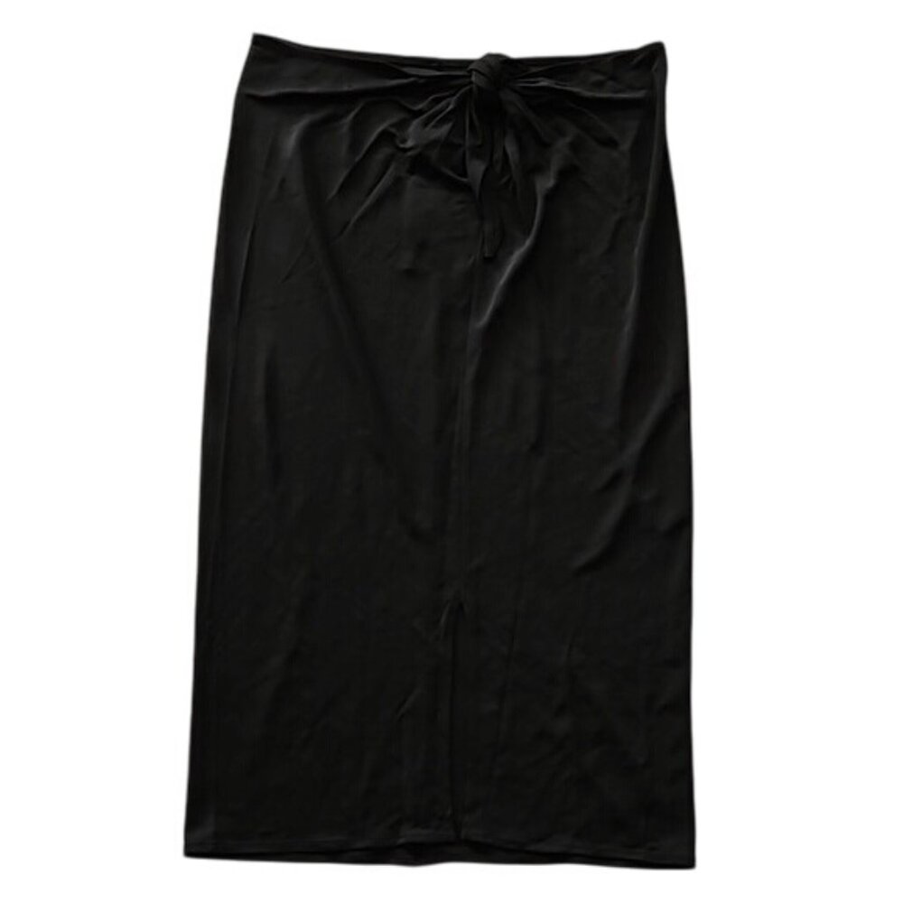 Avec Les Filles Swim Cover-Up Size XS New Black Semi Sheer Beachy Vacation